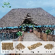  100% Waterproof Fire Retardant Synthetic Artificial Palm Leaves Palapa Roof Thatch for Beach Resort Hotel