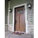 Waterproof New Design Decorative Panel Design Fiber Glass Exterior Door