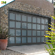 Commercial Modern Black Full View Garage Doors 16′ Mirror Glass Aluminum Sectional Full Vision Garage Door