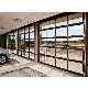 Modern Electric Remote Control Automatic Sensor Doors Wholesale Price Used French Aluminum Transparent Double Glass Roll up Garage Door