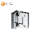 Straight Edge 90degrees Double Opening Bathroom Glass Clamp Shower Hinge