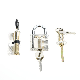 3PCS Practice Lock Clear Set Locksmith Training Transparent Padlocks (YH10021)