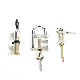  3PCS Practice Lock Clear Set Locksmith Training Transparent Padlocks (YH10021)