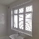 PVC Window Shutter Plantation Shutter for Bathroom Anti Moisture manufacturer