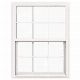 PVC Vertical Sliding Single Hung Vinyl Double Hung Window Low E with Grill Design