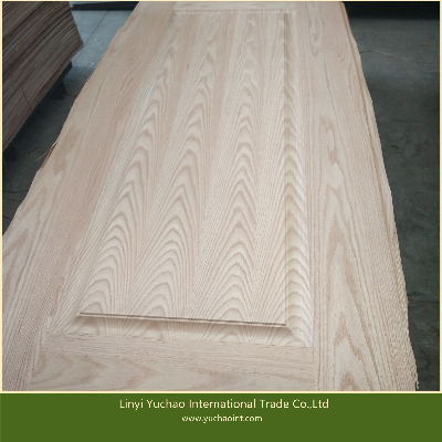 Natural Red Oak Veneer HDF Door Skin for Door Panel