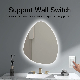 Wholesale Hotel Room Mirror Wall Mounted Makeup LED Triangle Mirror