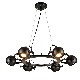 Vintage Iron Black Chandelier Pendant Lamp European Antique Indoor Lights Decoration