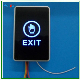 12V Touch Switch Exit Button with 2 Color LED Light