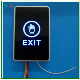  12V Touch Switch Exit Button with 2 Color LED Light