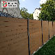  Outdoor Co-Extrusion Wood Plastic Composite Fencing Garden Privacy Aluminum WPC Fence Panel