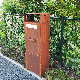  Corten Steel Parcel Mail Box Corten Steel Letterbox Metal Drop Box with Lock