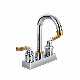 4 Dual Handle Deck Mounted Wash Lavatory Basin Faucet manufacturer