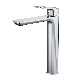 Modern Single Handle Chrome Faucet, Black Bathroom Tap, Long Copper Bathroom Basin Faucet