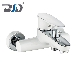  Single Lever White Painting Chrome Wall Mounted Bath Shower Faucet