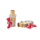 Brass Ball Valve with T Handle Used Residential, Commercial Plumbing, Water Wells manufacturer