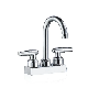  Dual Handle Bathroom Chroming Basin Faucet