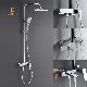 Hot and Cold Chrome Bathroom Brass Water Mixer Retractable Spout Shower Faucet Tap System Brass Bath Shower Mixer Taps Faucet Bathroom Taps