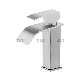 Sly China Supplier Stainless Steel Square Bathroom Faucet for Washroom Basin and Sink Water Mixer