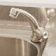  304 Stainless Steel Bathroom Lavatory Basin Kitchen Sink Bathtub Water Shower Faucet