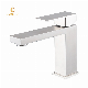  Long Spout Waterfall Mixer Tap Stainless Steel Basin Faucet Square Wash Hand Basin Taps Basin Mixer