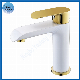  Popular Brass Basin Tap with White Color Bathroom Mixer