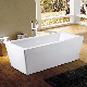 Rectangular Freestanding Acrylic Bathtub Reinforced by FRP for USA Europe Bath Tub Whirlpool Jacuzzi Massage Bathtub Hot Tub SPA Bathroom Sanitary Ware