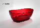 Colorful Freestanding Bathtub Solid Surface Transparent Red Bathtub