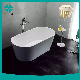  Luxury Freestanding White Ceramic Latest Fashion Freestanding Bathtub