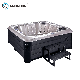 Modern Design Outdoor LED Freestanding Hydro Massage Bathtub SPA Hot Tub for 6 Persons