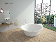 Hot Sale Modern Design Bath Freestanding Tub White Resin Stone Artificial Stone Solid Surface Bathtub manufacturer