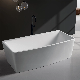  Hotaqi Factory Direct Sale High Quality Simple Rectangle Smooth Freestanding Bathtub