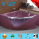 Top Quality Corner Crystal Pink Indoor Freestanding Massage Bathtub SPA (BT-A325)