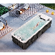 5.8m Length Good Price Garden Frame Endless Acrylic Above Ground Swimming Water Pool Whirlpool Bath Tub Outdoor Swim SPA