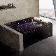  Europe 2 Persons Black Jets Bathtub with Jacuzzi