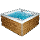  Large Family Inground Garden Hydrotherapy Acrylic Europe Outdoor Whirlpool Bathtub