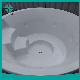 Large Outdoor Round Wooden Bathtub SPA, Circular Hot Tub, 4 Person Relax SPA Hot Tub