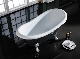 Sanitary Ware Classical Slipper Acrylic Bathtub with Classical Freestanding Bathtub Faucet