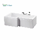 CE Algeria Luxurious Royal L Shaped One Piece Skirt Bath Tub Small Bathrooms Soaking Acrylic Alcove Badewanne Bathtubs with Wall