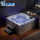 Joyee New Material Serc Skirt Massage Whirlpool Bathroom Jacuzzy Bathtub Indoor SPA Bath for Two 3 Person