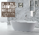  Kingkonree Modern Design Solid Surface Stone Bathroom Soaking Bath for Hotel
