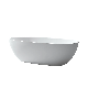 Affordable Luxury Freestanding Soaking White Black Grey Hotel Villa Solid Surface Resin Stone Bathtub Bath Tub