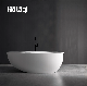 Hotaqi Popular Irregular Stone Shape Artistic Decoration Freestanding Bathtub