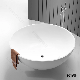  Kkr Solid Surface Bathroom Bathtub Sanitary Ware Round Freestanding Bath Tubs