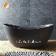  Black White Solid Marble Bathtub Stone Freestanding Bath Tub