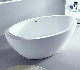 Oval Whirlpool SPA Freestanding Acrylic Bath Tub Reinforced by FRP