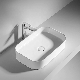  Bto Minimalism Square Design European Standard Style Ceramic Sanitary Ware Top Quality Wash Basin