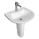 Sairi Factory Direct Supplying Wash Hand Pedestal Basin manufacturer