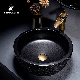 Chinese Style Jingdezhen Artistic Customized Special Design Countertop Mounted Ceramic Wash Basin manufacturer