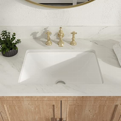 Sanitaryware Furniture White Ceramic 18X13" Undermount Bathroom Vanity Wash Sink Bas Basin